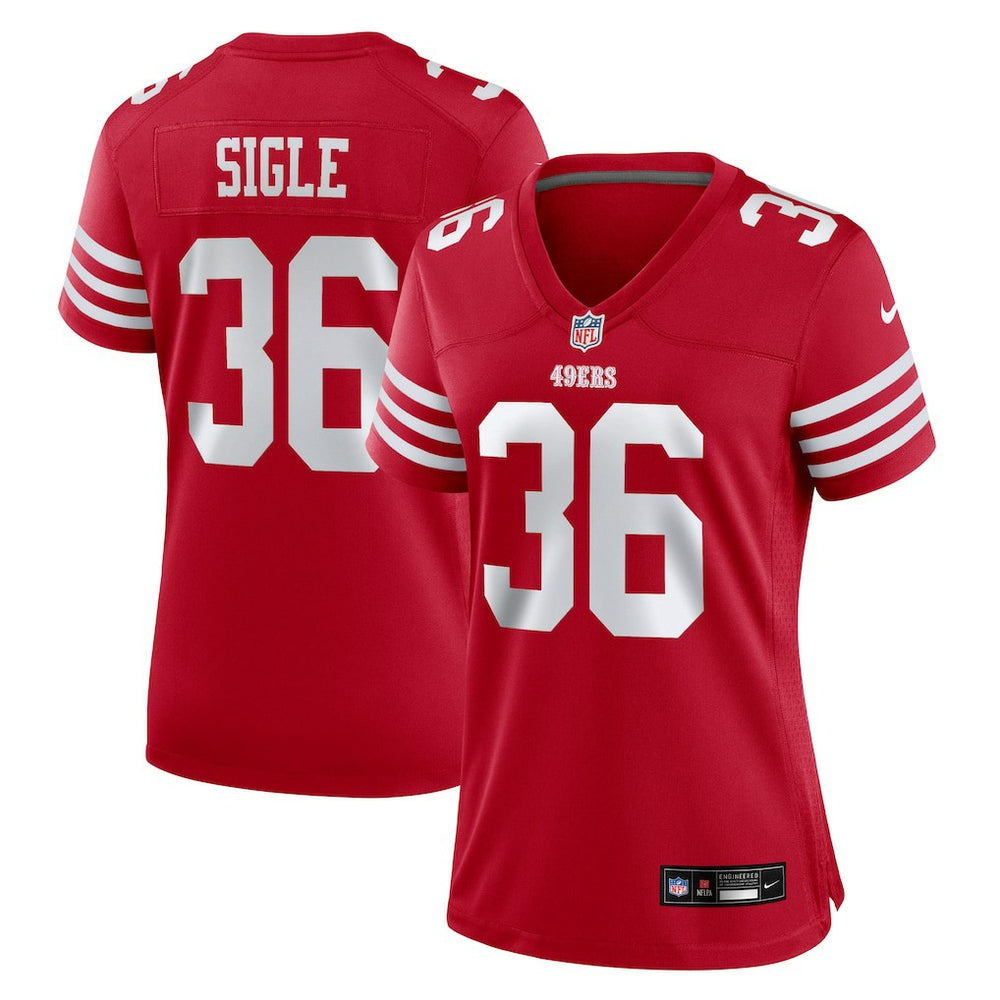 NFL Marques Sigle San Francisco 49ers Women's Team Game Jersey - Scarlet