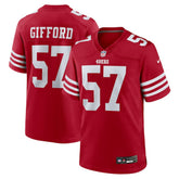 NFL Luke Gifford San Francisco 49ers Team Game Jersey - Scarlet