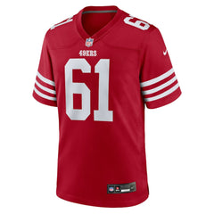 NFL Matt Hennessy San Francisco 49ers Team Game Jersey - Scarlet