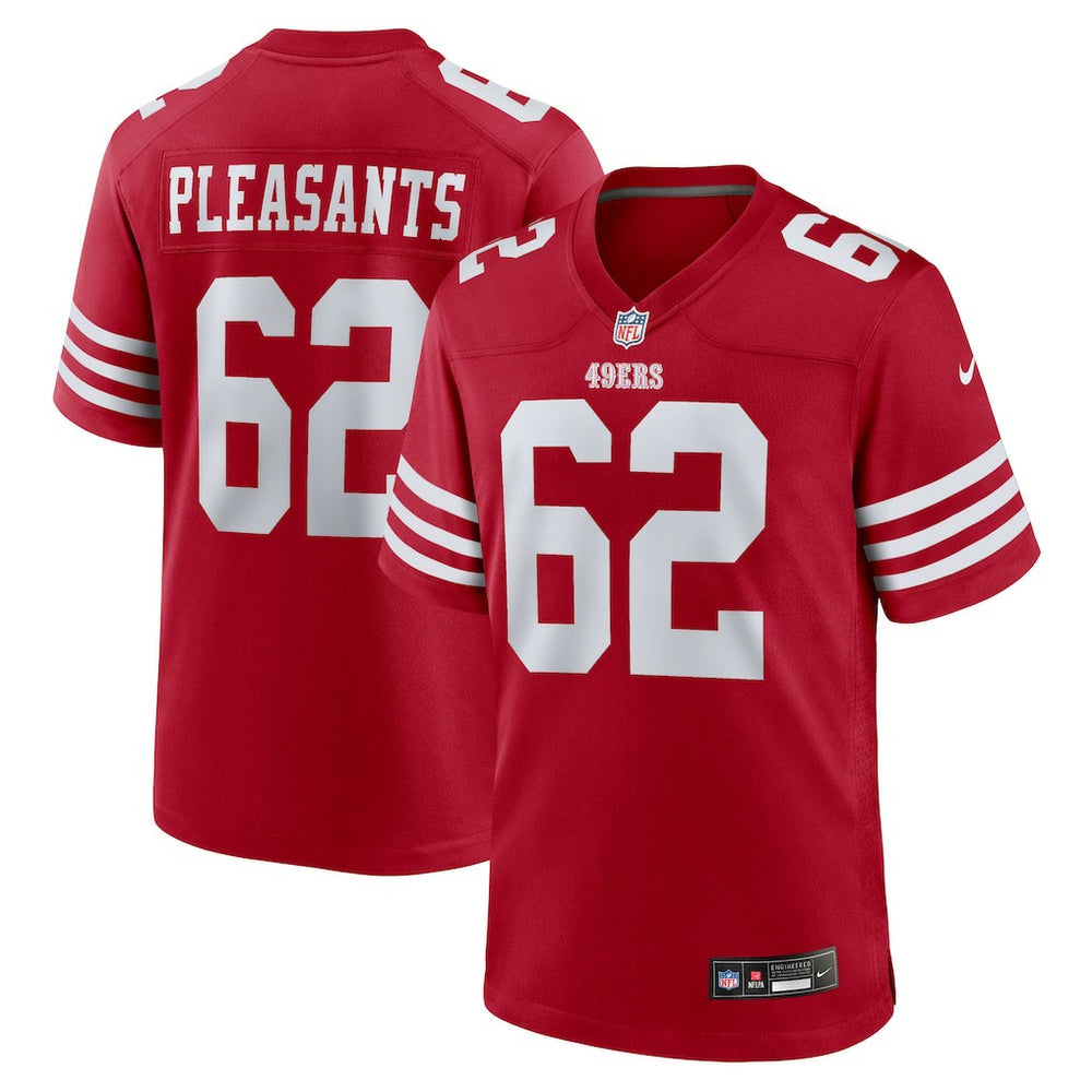 NFL Austen Pleasants San Francisco 49ers Team Game Jersey - Scarlet