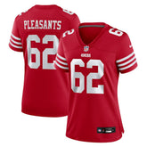 NFL Austen Pleasants San Francisco 49ers Women's Team Game Jersey - Scarlet