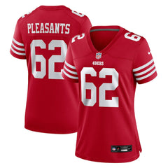 NFL Austen Pleasants San Francisco 49ers Women's Team Game Jersey - Scarlet