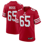 NFL Drew Moss San Francisco 49ers Team Game Jersey - Scarlet