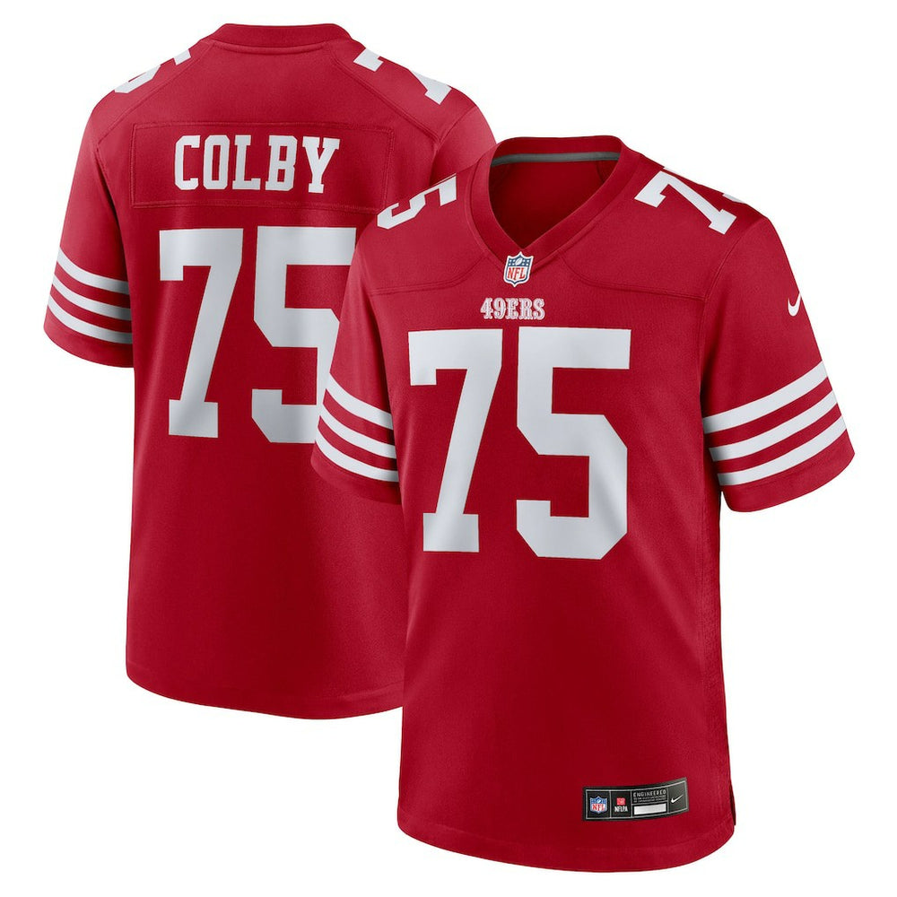NFL Connor Colby San Francisco 49ers Team Game Jersey - Scarlet