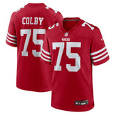NFL Connor Colby San Francisco 49ers Team Game Jersey - Scarlet