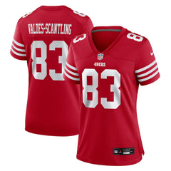 NFL Marquez Valdes-Scantling San Francisco 49ers Women's Team Game Jersey - Scarlet