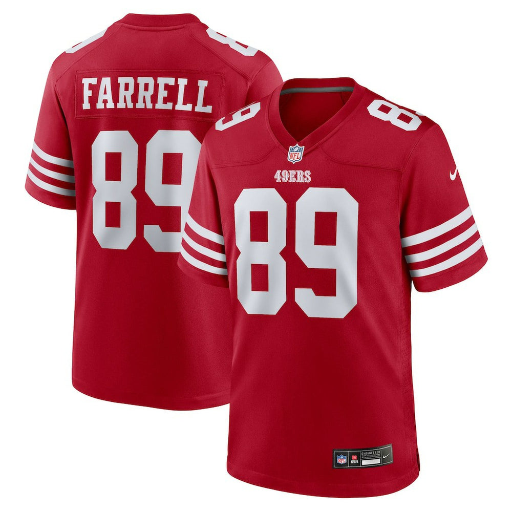 NFL Luke Farrell San Francisco 49ers Team Game Jersey - Scarlet