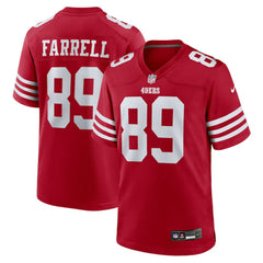 NFL Luke Farrell San Francisco 49ers Team Game Jersey - Scarlet