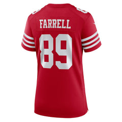 NFL Luke Farrell San Francisco 49ers Women's Team Game Jersey - Scarlet