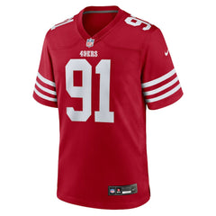 NFL Sam Okuayinonu San Francisco 49ers Team Game Jersey - Scarlet