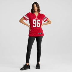 NFL Jordan Jefferson San Francisco 49ers Women's Team Game Jersey - Scarlet