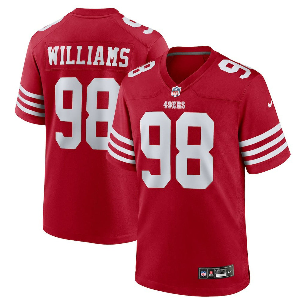 NFL Mykel Williams San Francisco 49ers Team Game Jersey - Scarlet