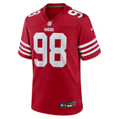 NFL Mykel Williams San Francisco 49ers Team Game Jersey - Scarlet
