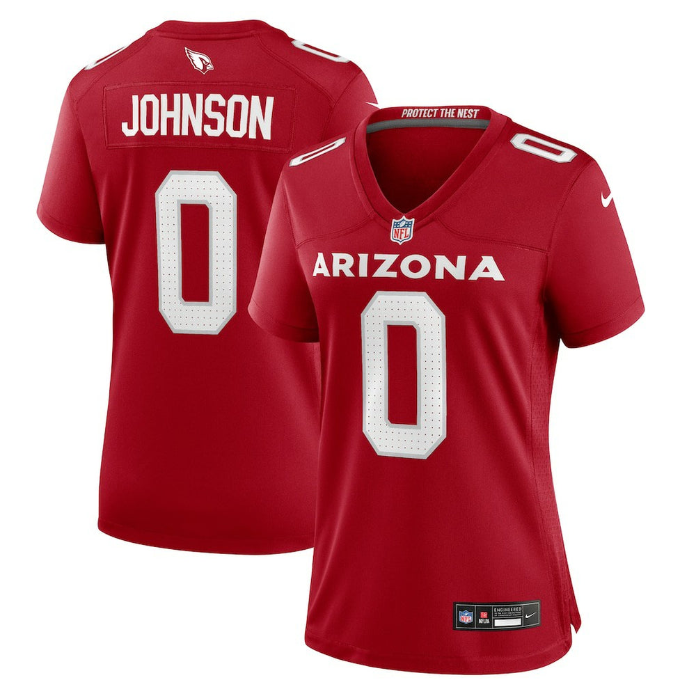 NFL Will Johnson Arizona Cardinals Women's Team Game Jersey - Cardinal