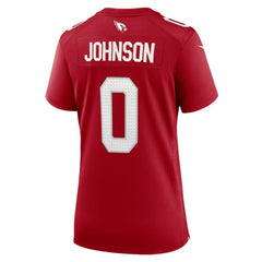 NFL Will Johnson Arizona Cardinals Women's Team Game Jersey - Cardinal