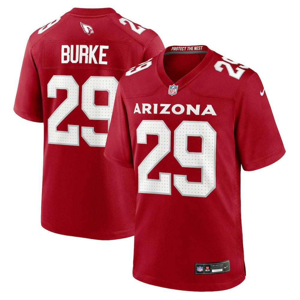 NFL Denzel Burke Arizona Cardinals Team Game Jersey - Cardinal