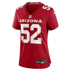 NFL Jordan Burch Arizona Cardinals Women's Team Game Jersey - Cardinal