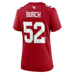 NFL Jordan Burch Arizona Cardinals Women's Team Game Jersey - Cardinal