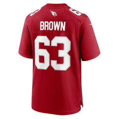 NFL Evan Brown Arizona Cardinals Team Game Jersey - Cardinal