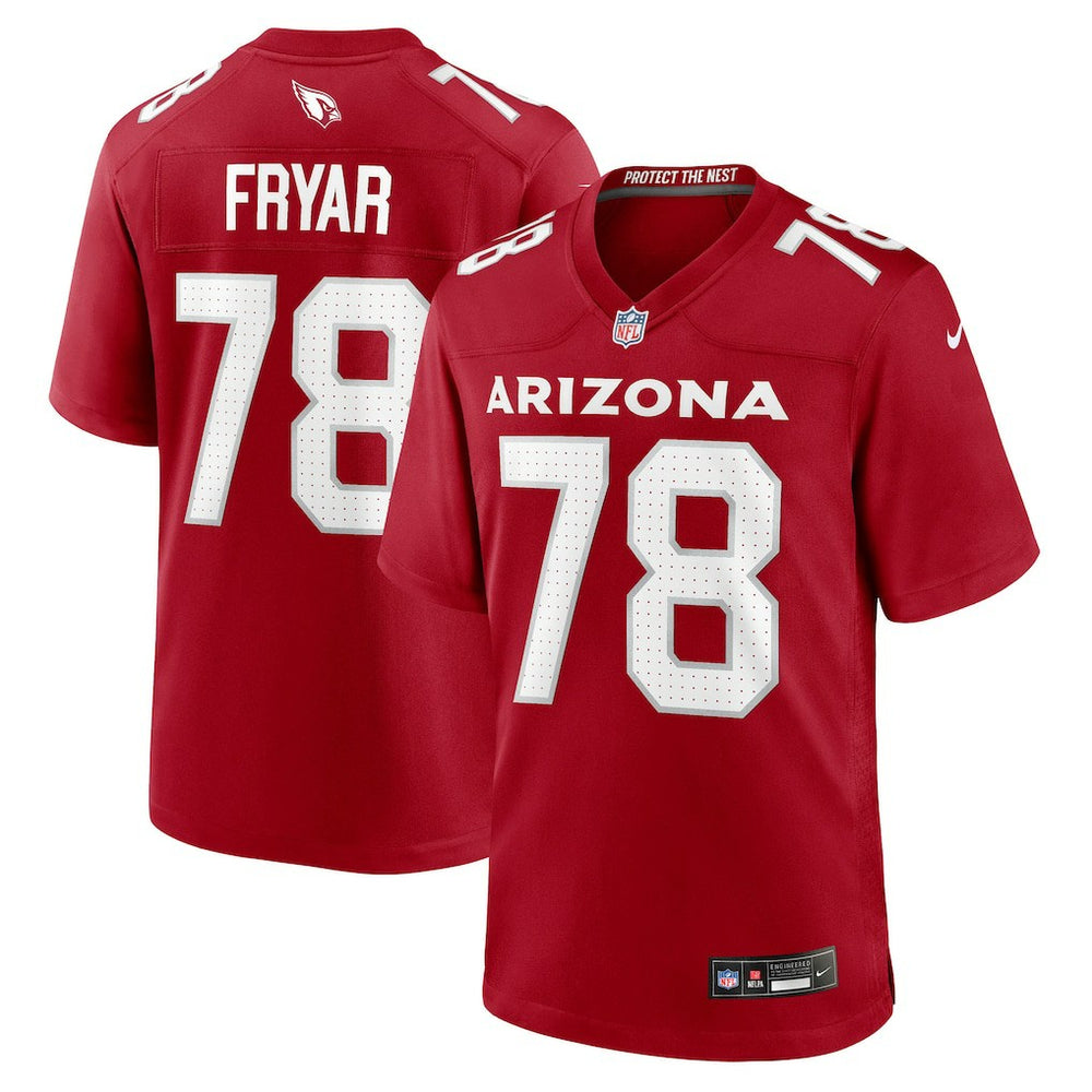 NFL Josh Fryar Arizona Cardinals Team Game Jersey - Cardinal