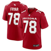 NFL Josh Fryar Arizona Cardinals Team Game Jersey - Cardinal