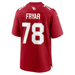 NFL Josh Fryar Arizona Cardinals Team Game Jersey - Cardinal