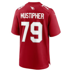 NFL PJ Mustipher Arizona Cardinals Team Game Jersey - Cardinal