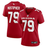 PJ Mustipher Arizona Cardinals Women's Team Game Jersey Cardinal