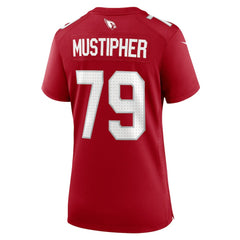 NFL PJ Mustipher Arizona Cardinals Women's Team Game Jersey - Cardinal