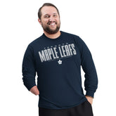 NHL Toronto Maple Leafs G-III Sports by Carl Banks Adaptive Mesh Effect Long Sleeve T-Shirt - Blue