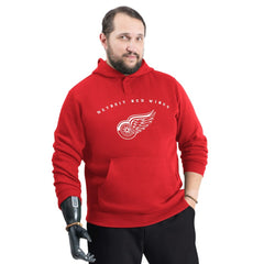 NHL Detroit Red Wings G-III Sports by Carl Banks Adaptive Classic Team Arc Fleece Hoodie - Red