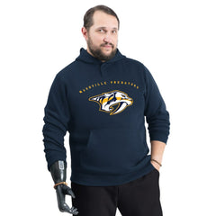 NHL Nashville Predators G-III Sports by Carl Banks Adaptive Classic Team Arc Fleece Hoodie - Navy