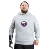 NHL New York Islanders G-III Sports by Carl Banks Adaptive Classic Team Arc Fleece Hoodie - Gray