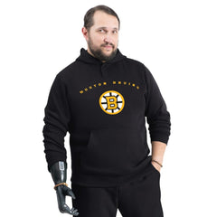 NHL Boston Bruins G-III Sports by Carl Banks Adaptive Classic Team Arc Fleece Hoodie - Black