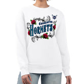 Charlotte Hornets G-III 4Her by Carl Banks Women's Roses Fleece Tri-Blend Sweatshirt White