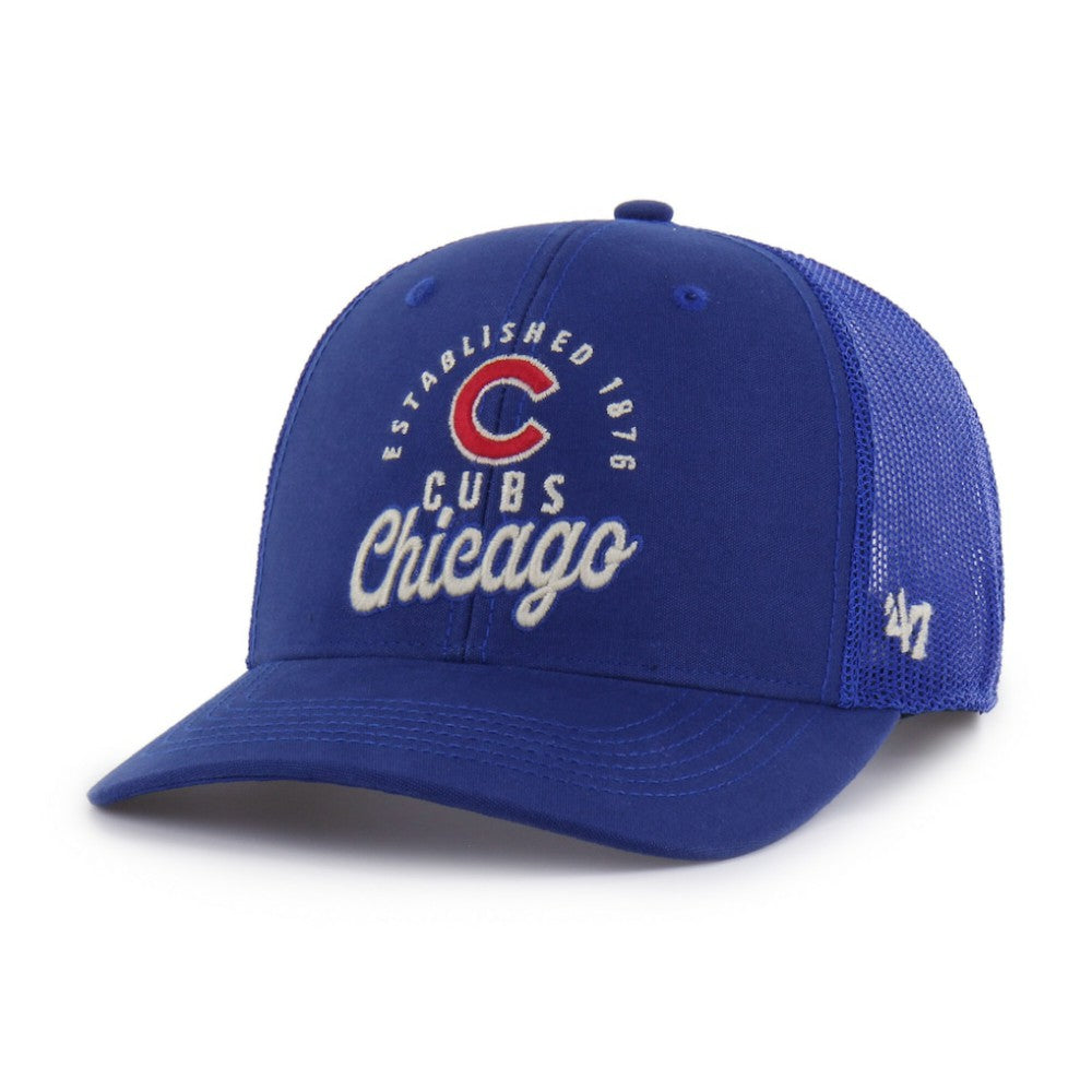 Chicago Cubs '47 Pitstop Trucker Adjustable Hat - Royal Hats