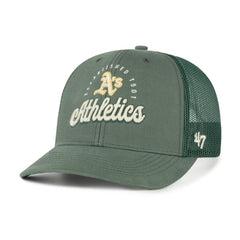 Athletics '47 Pitstop Trucker Adjustable Hat - Green Hats