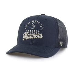 Seattle Mariners '47 Pitstop Trucker Adjustable Hat - Navy Hats