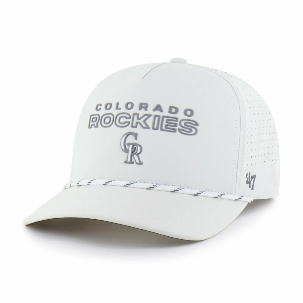 Colorado Rockies '47 Forward Vault Hitch Adjustable Hat - White Hats