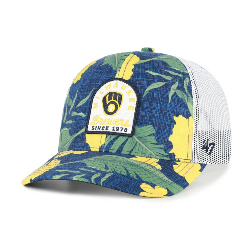 Milwaukee Brewers '47 Beachside Adjustable Trucker Hat - Navy Hats