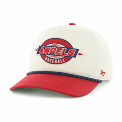 Los Angeles Angels '47 Frame Out Hitch Adjustable Hat - Natural/Red Hats
