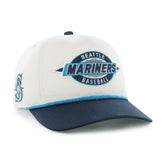 Seattle Mariners '47 Frame Out Hitch Adjustable Hat - Natural/Navy Hats