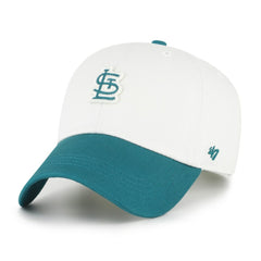 St. Louis Cardinals '47 Contemporary Tonal Clean Up Adjustable Hat - White/Teal Hats