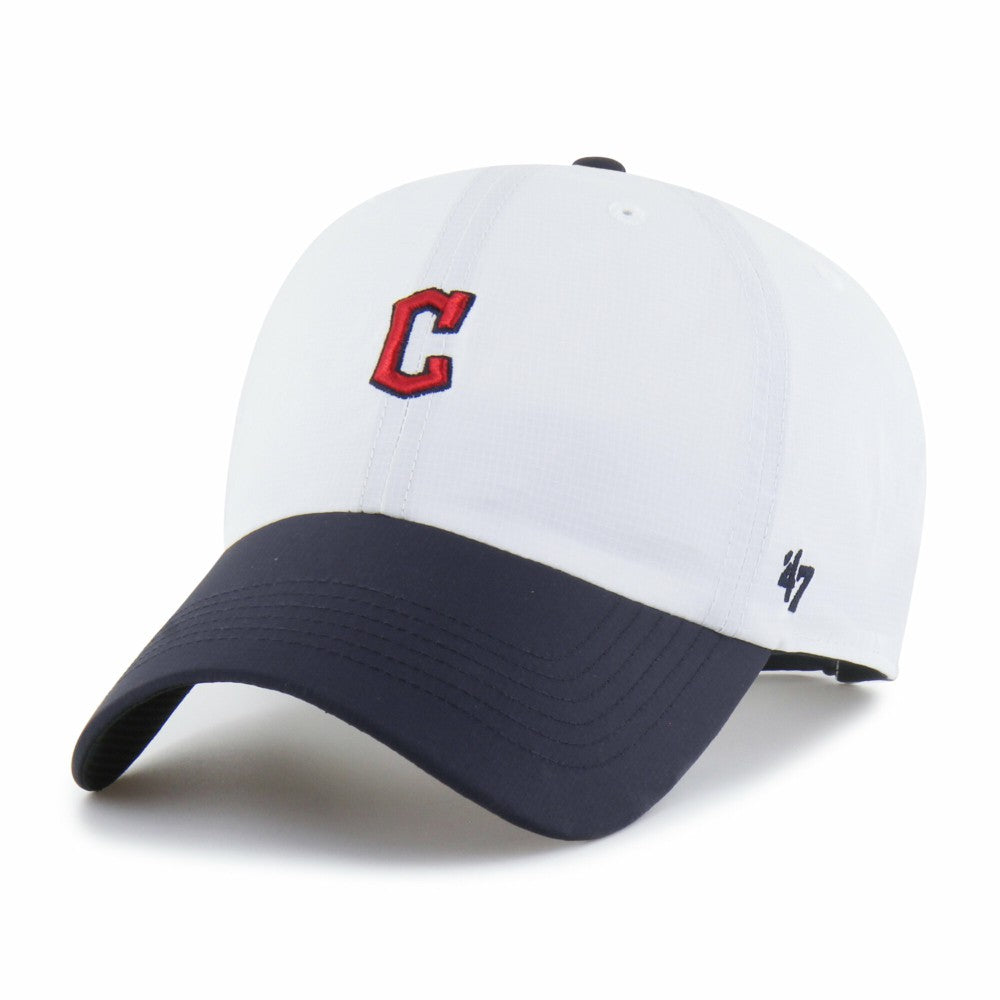 Cleveland Guardians '47 Vista Mini Clean Up brrr° Adjustable Hat - White/Navy Hats