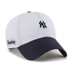 New York Yankees '47 Vista Mini Clean Up brrr° Adjustable Hat - White/Navy Hats