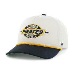 Pittsburgh Pirates '47 Youth Frame Out Hitch Adjustable Hat - Natural/Black Hats