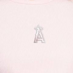 Los Angeles Angels Starter Women's Pastels Ribbed Tank Top - Light Pink Tanks