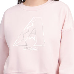 Arizona Diamondbacks Starter Women's Pastels Boxy Fleece Sweatshirt - Light Pink Sweatshirts