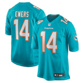 NFL Quinn Ewers Miami Dolphins Team Game Jersey - Aqua