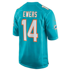 NFL Quinn Ewers Miami Dolphins Team Game Jersey - Aqua